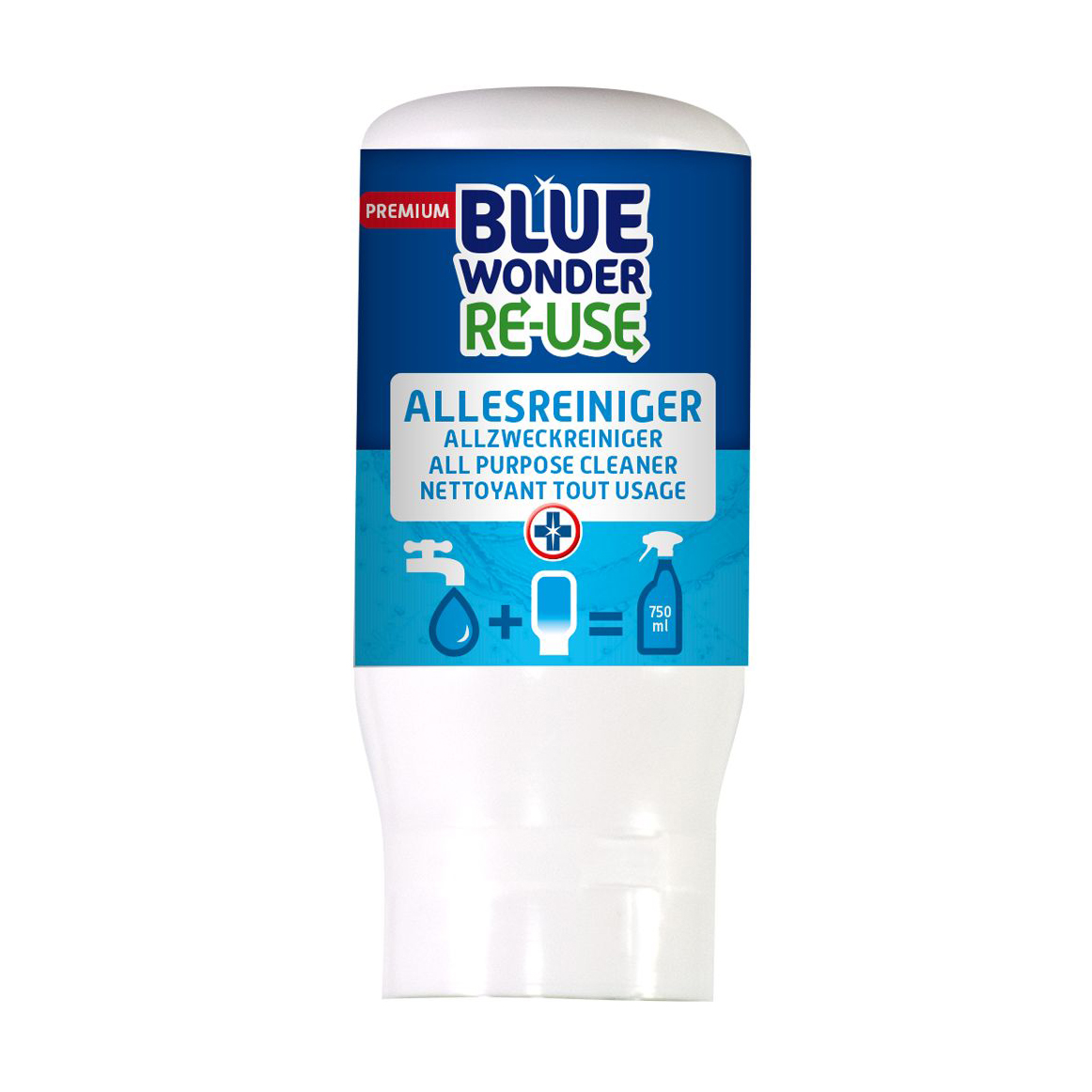Універсальна капсула-концентрат для чищення Blue Wonder Premium Re-Use, 50 мл